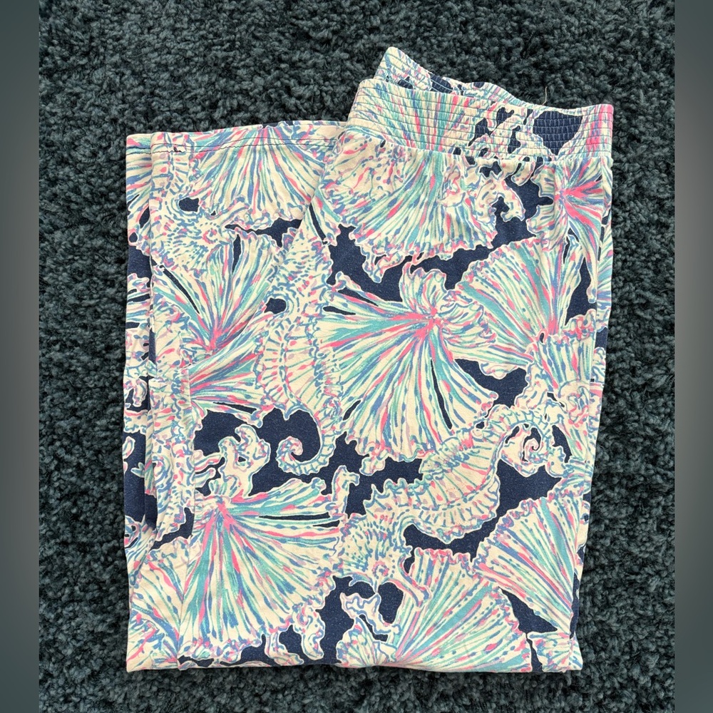 Lilly Pulitzer Pink and Blue Patterned Leggings
